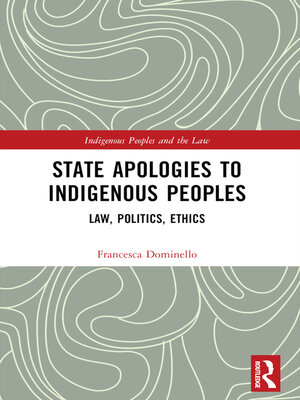 cover image of State Apologies to Indigenous Peoples